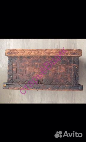 Шаман. Сундук старинный, бурят монгол.Шошоолог