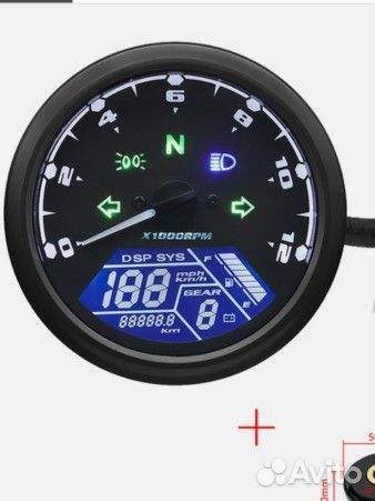 Электронная приборная панель для мототехники