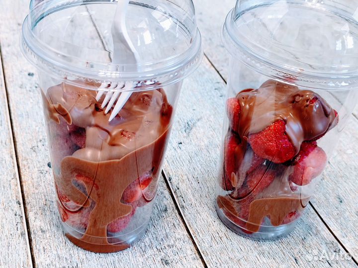 Клубника в стакане в Бельгийском шоколаде