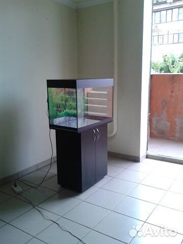 Аквариум 100 свет, биофильтр фон тумба