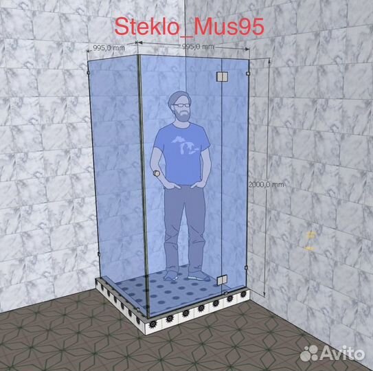 Душевые кабины из каленного стекла