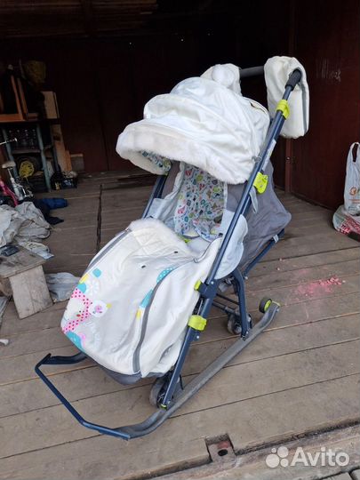 Детские санки коляска бу
