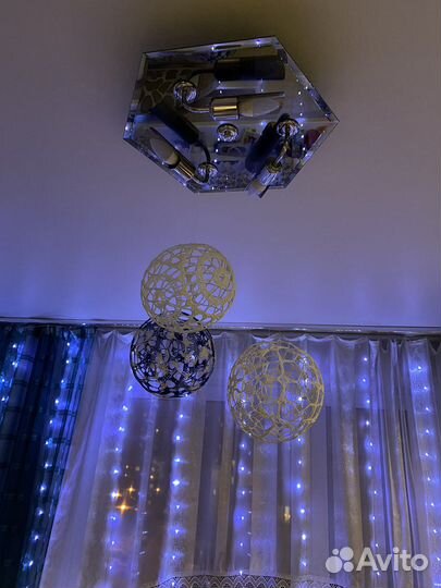 Шар декоративный, вязаный