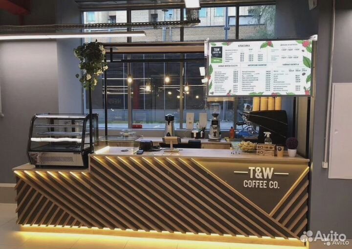 Островки кофе в ТЦ, барная стойка для кофейни
