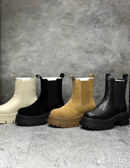 Ботинки челси женские зимние