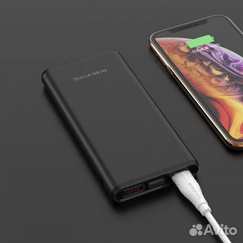 Power Bank 12000mAh Borofone BT2C (2 порта, LED)