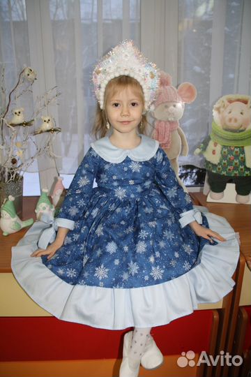 Новогоднее платье для девочки 104-110