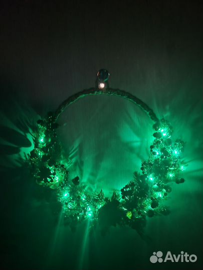 Новогодний венок на дверь