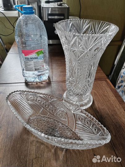 Ваза хрустальная большая СССР