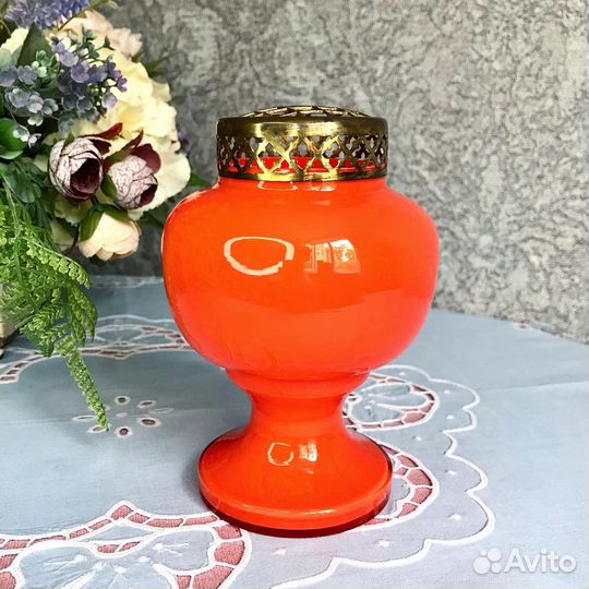 Роузбол (ваза) из стекла, винтаж, Германия