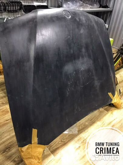Капот бмв е39 пластик горбатый