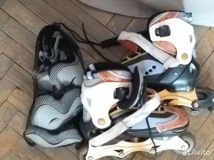 Роликовые коньки с защитой
