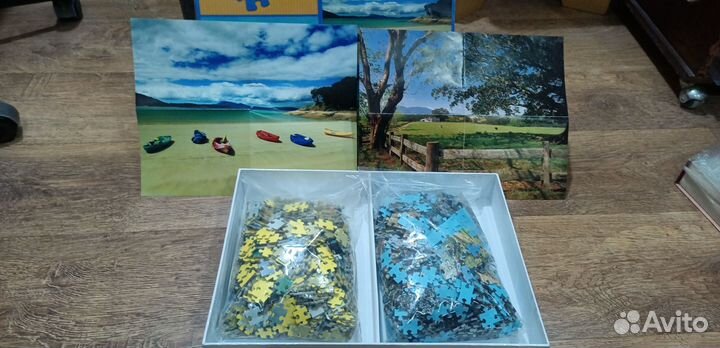 Пазлы новые 1000 два в одном