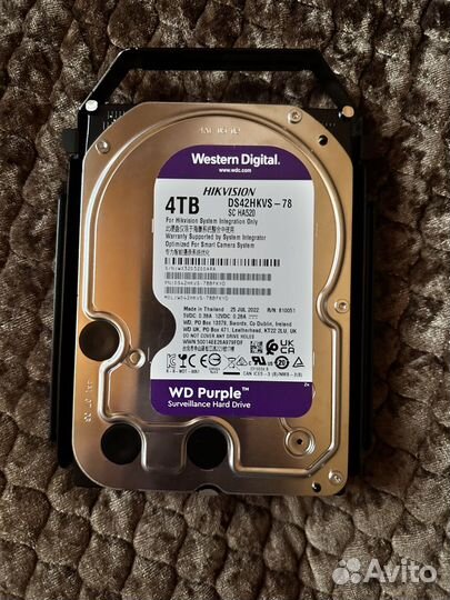 Жесткий диск wd purple 4 tb