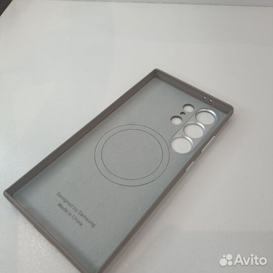 Чехол кожаный на Samsung S24 ultra