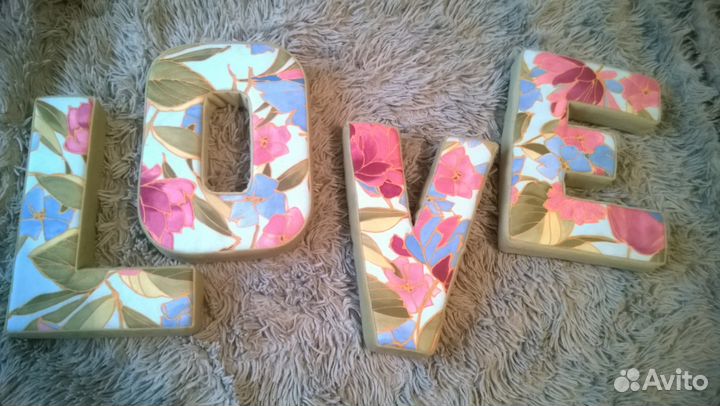 Декоративные буквы для фотосессии