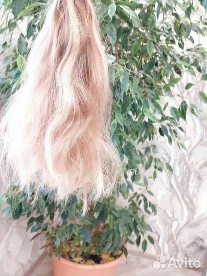 Волосы для наращивания детские блонд