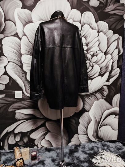 Кожаная рубашка mango (44-50)