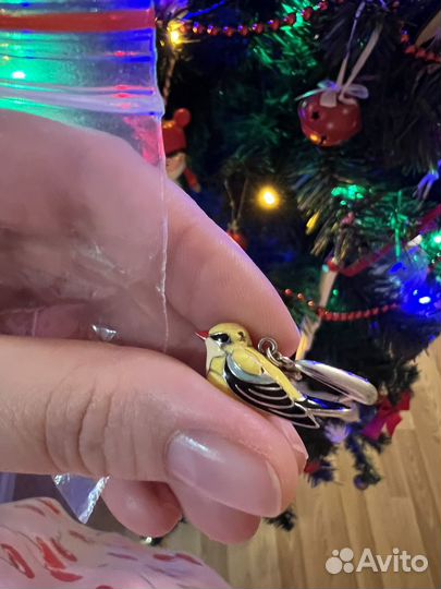 Серьги Sokolov птички с эмалью