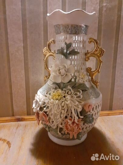 Ваза фарфоровая для сухоцветов