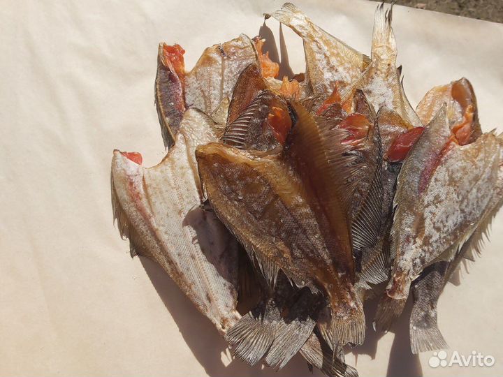 Мурманская вяленая камбала ерш средний размер