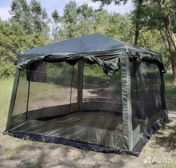 Шатёр карповый усиленный новый + юбка