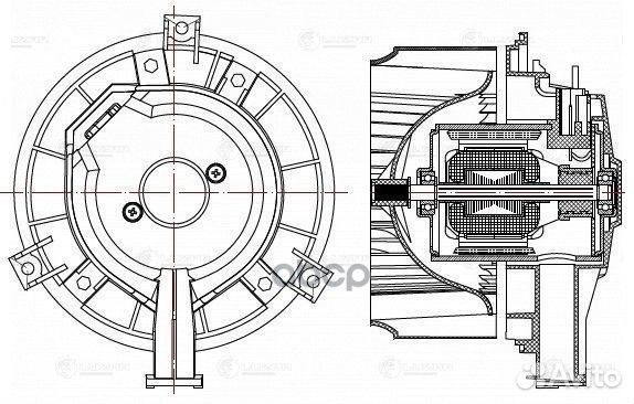 Мотор печки chevrolet aveo T300/opel mokka/уаз