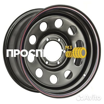 Диск 8x16/6x114,3 ET-10 D66 Ниссан Навара D40 2.5TD черный