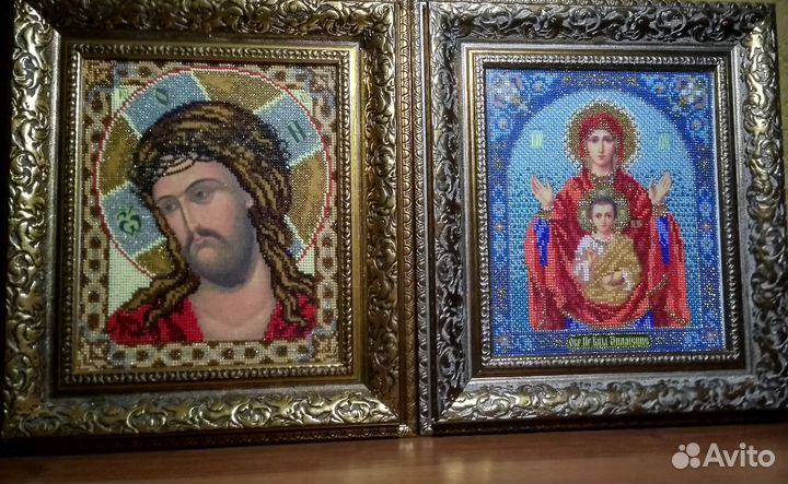 Иконы ручной работы из бисера