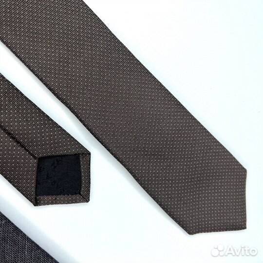 Галстук мужской Zara коричневый, вешалка