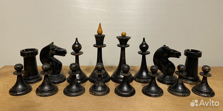 Шахматы послевоенные деревянные СССР, 1950е