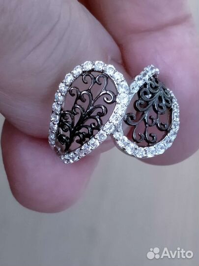 Серебряное кольцо 18.5 р