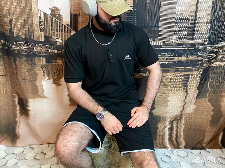 Футболка и шорты Adidas (поло)