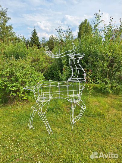 Садовые фигуры из проволоки, дача, усадьба, декор