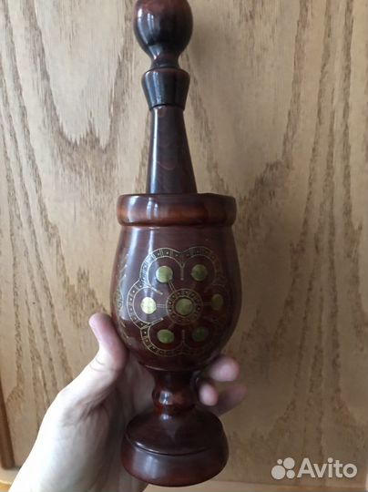 Ступка чесночница из кизилового дерева,Унцукуль