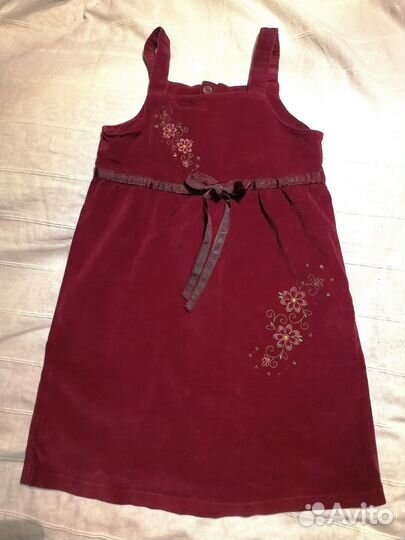 Бархатный сарафанчик m-kids, р.122