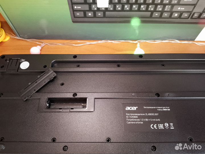 Клавиатура+мышь беспроводная Acer OKR120