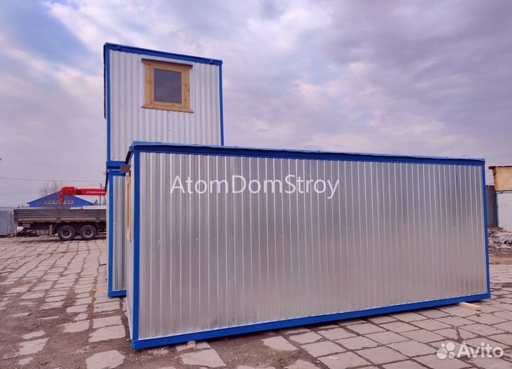 Блок-контейнер с душем и туалетом