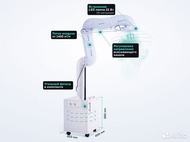 Вытяжка для кератина и ботокса Anvikor VC-AIR5