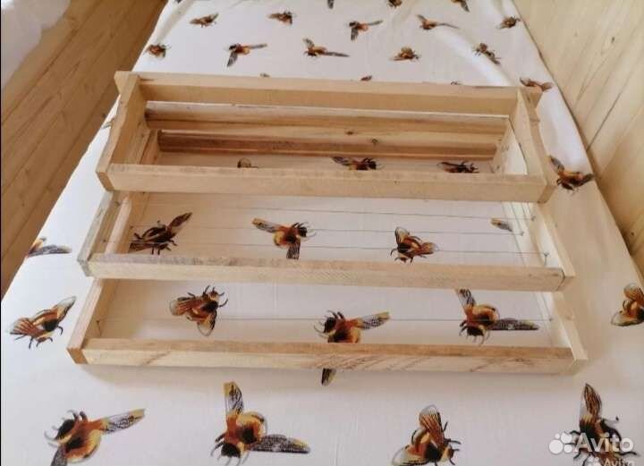 Рамки для пчел новые Дадан с проволокой