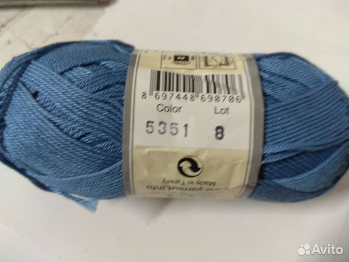 Пряжа для вязания хлопок 100