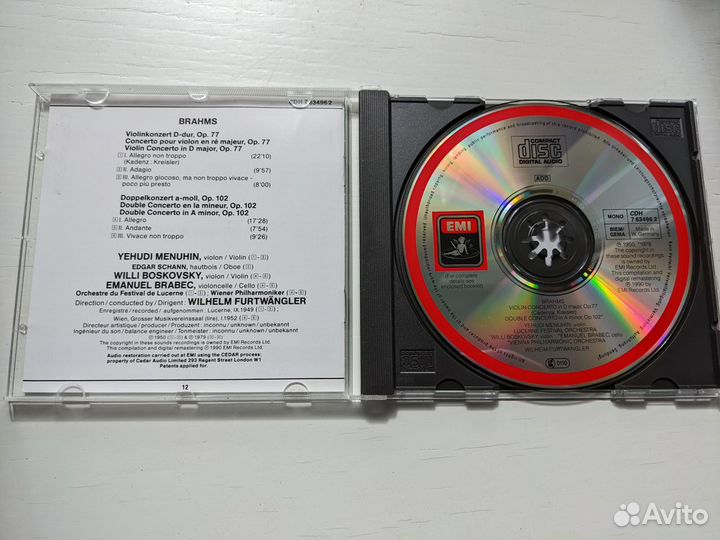 Yehudi Menuhin Wilhelm Furtwangler EMI References