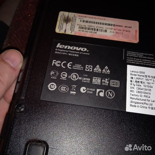 Ноутбук Lenovo g550