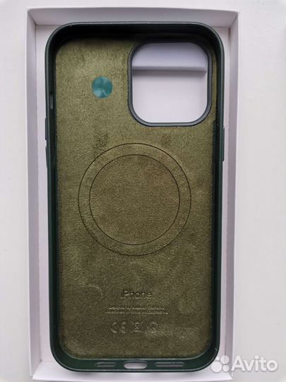 Leather Case MagSafe / чехол для iPhone / зеленый