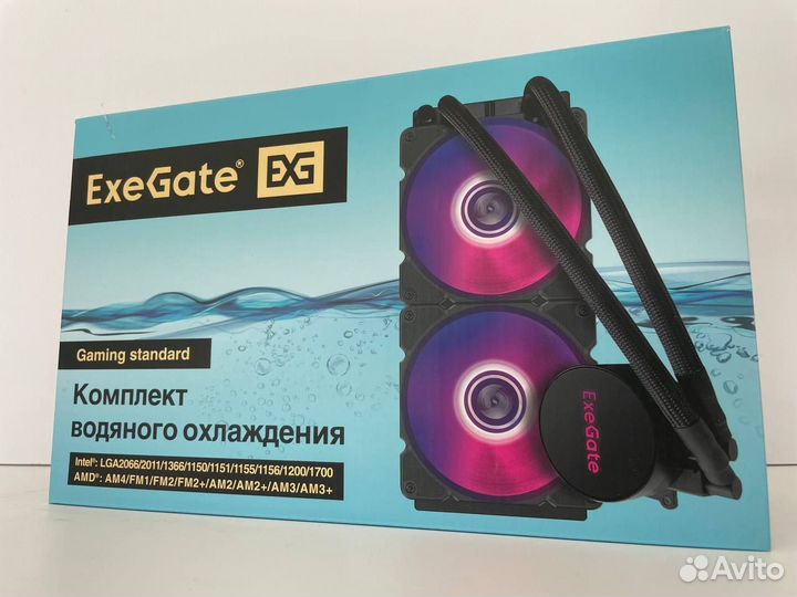 Сво ExeGate BlackWater-240 PWM argb