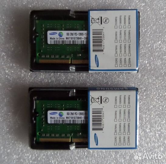 16GB(2шт. х 8GB) на ноутбук и моноблок SO-dimm