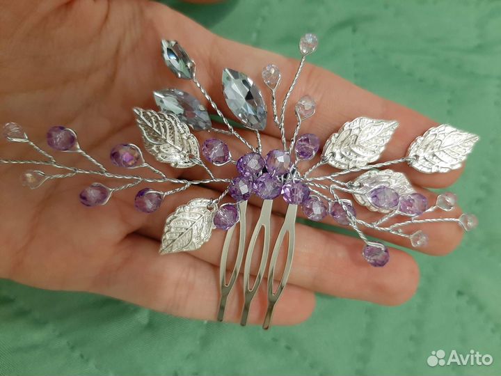 Гребень фиолетово-белый