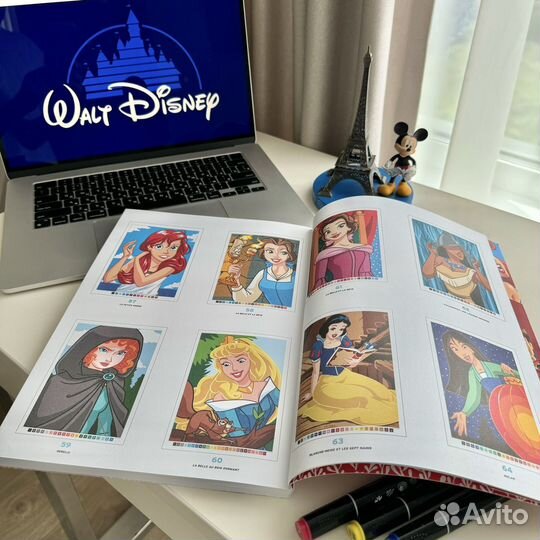 Раскраска по номерам Дисней (Disney) Принцессы