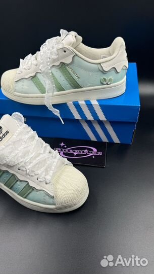 Adidas superstar cappuccino blue