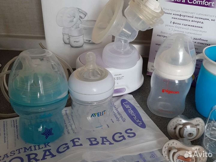 Молокоотсос Philips Avent +всё для кормления